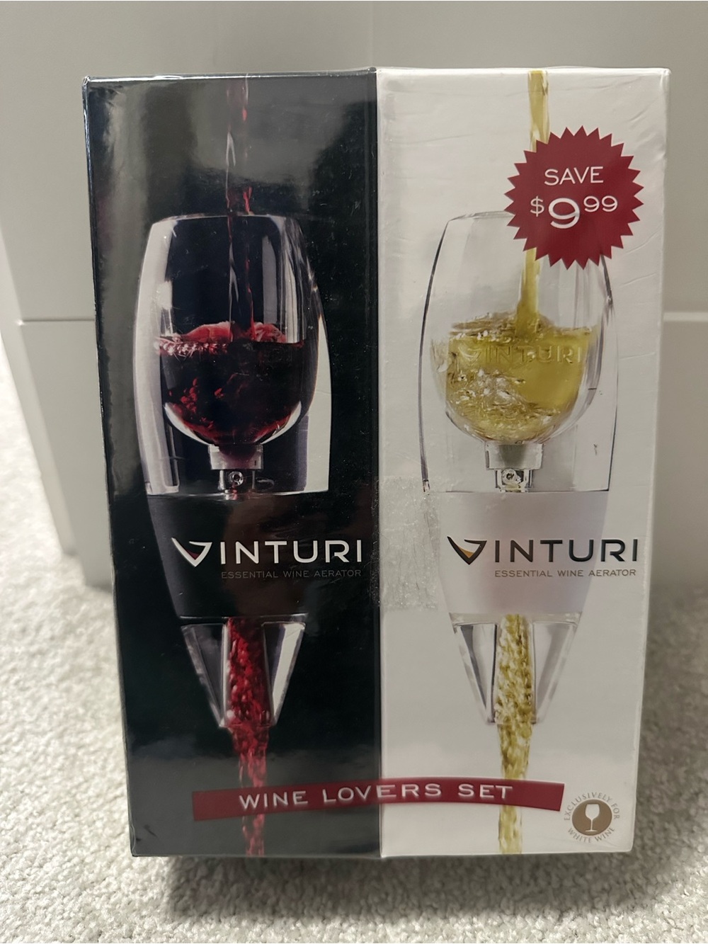Vinturi Wine Lovers Aerator Set - Red & White wine NiB